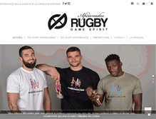 Tablet Screenshot of aficionados-rugby.com